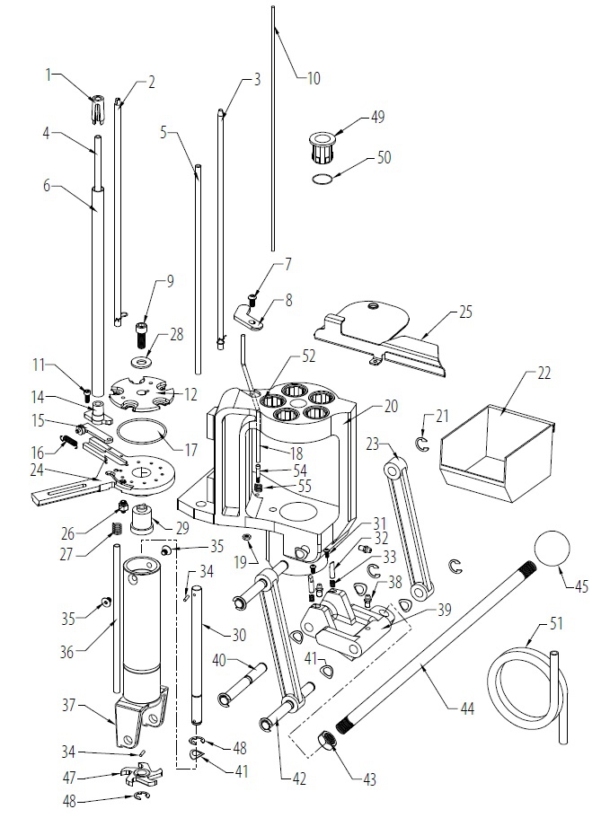 Explosionszeichnung Pressen