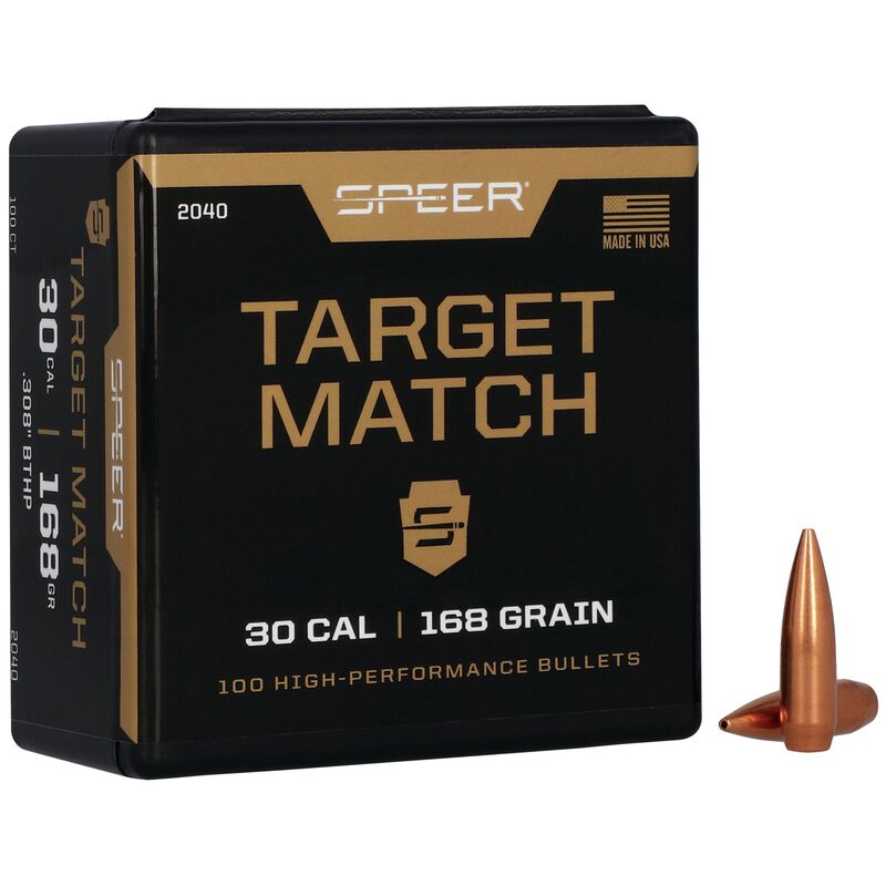 SPEER Palle Target Match 308" 168gr Match BTHP #2040 (100pz)