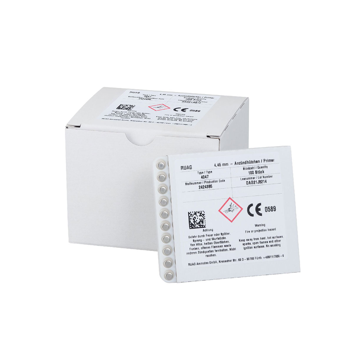 Inneschi RWS Anvil Primers 4047 Small Pistol Magnum #2424385 (100pz)