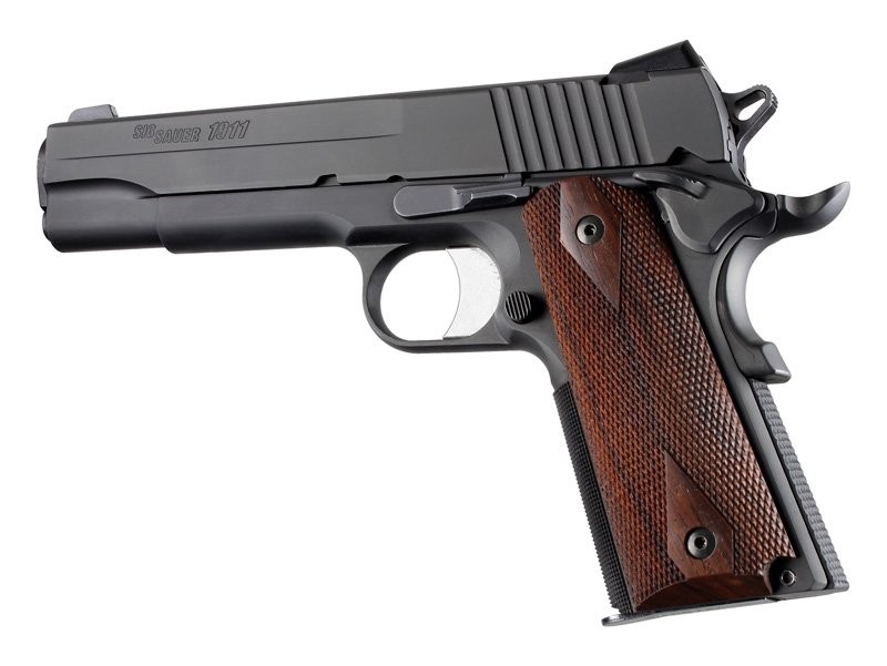 HOGUE Guance in Legno Colt 1911 Zigrinato Palm CocoBolo #45891