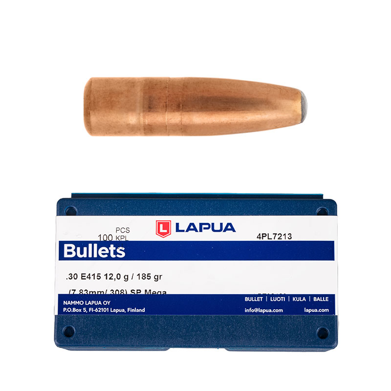 LAPUA Palle Mega SP E415 308" 185gr (100pz) #4PL7213