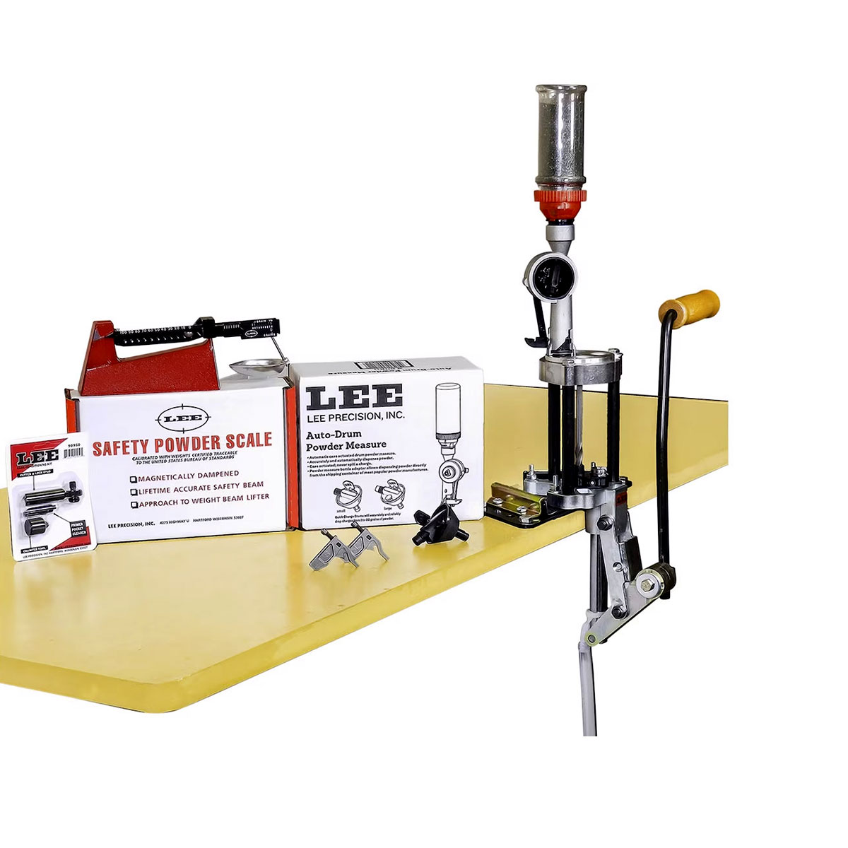 LEE Pressa Turret a 4 stazioni con Auto Index Value Kit Accessori #90928