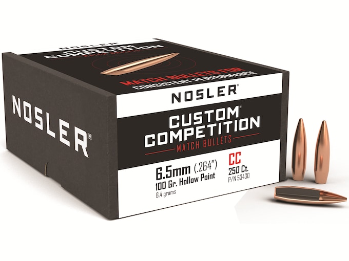 NOSLER Palle Competition 264" 100gr HPBT #53430 (250pz)