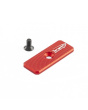 TONI SYSTEM Botón de Liberación Aumentado orificio central 42mmx16mm cal. 12/.20 Rojo