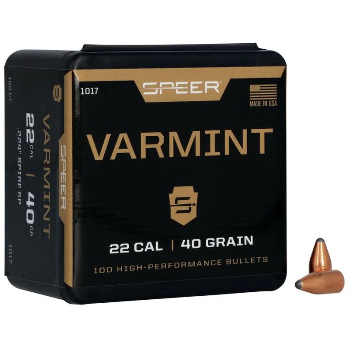 SPEER Palle Varmint Soft Point 224" 40gr Spire SP #1017 (100pz)