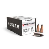 NOSLER Palle Varmageddon 308" 110gr FB Tipped Metallic-Black-Tip #34057 (100pz)