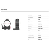 WARNE Attacco per RUGER M77 Anelli 30mm Alti con Leva #15R7LM