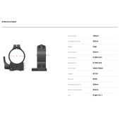WARNE Attacco per RUGER No.1 Anelli 30mm Alti con Leva #15RLM