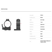 WARNE Magnum Attacco WEAVER Anelli 1&quot; Extra-Alti con Leva #203LM