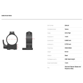 WARNE Magnum Attacco WEAVER Anelli 1&quot; Ultra-Alti con Leva #204LM