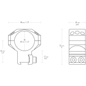 HAWKE Anelli Tactical 30mm Alti per Scina 11mm #24107