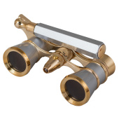 LEVENHUK Binocolo da teatro Broadway 325N (lorgnette con luce LED) - Argento #28822