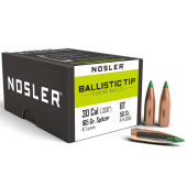 NOSLER Palle Ballistic Tip 308" 165gr SP Green Tip #30165 (50pz)