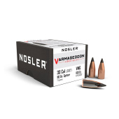 NOSLER Palle Varmageddon 308" 110gr FB Tipped Metallic-Black-Tip #34057 (100pz)