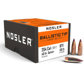 NOSLER Palle Ballistic Tip 204" 40gr SP Maroon Tip #52111 (100pz)