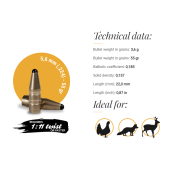 FOX Palle Classic Hunter 5.6mm (.224) 55gr (50pz)
