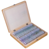 BRESSER Set di Vetrini Preparati 100 pezzi con Scatola #73765