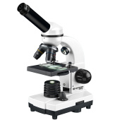 BRESSER Microscopio Junior Biolux SEL 40–1600x con custodia, bianco #75314