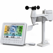 BRESSER Stazione meteo a colori Wi-Fi con sensore professionale 5 in 1, bianca #75387