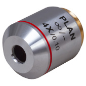 Planachromatic infinity objective Levenhuk MED 4x