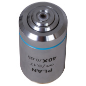 Levenhuk MED 40x Planachromatic Objective Lens with Infinity Focus