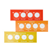 Discovery Fauna Set con 12 portaobjetos preparados