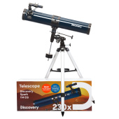 DISCOVERY Telescopio Levenhuk Spark 114 EQ con libro [PL] #79314