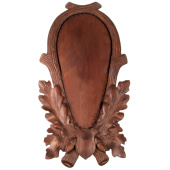 Porta Trofeo Cranio Cervo con Fronde Mod.1207 45cm