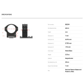 WARNE Anelli HyperLite 1&quot; Low 20-36mm Weaver #8500M