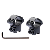 NIKKO STIRLING Attacco-M (2pz) per Scina 11mm Medium Anelli 1" #NSMM138M