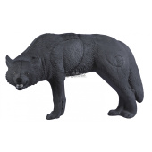 3D Bogenscheibe 468 Grauer Wolf, der knurrt