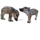 Silhouette for 3D Archery Target Pair Striped