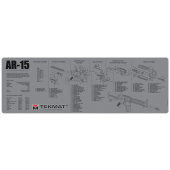 TEKMAT AR-15 Grau Waffenreinigungsmatte mit Explosionszeichnung #R36-AR15-GY