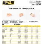 CAMPRO Pallets 357&quot; 38 Magnum / Special 158gr TC FCP (500pz)