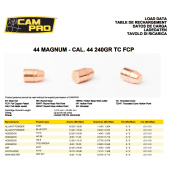 CAMPRO Palle 429&quot; 44 Magnum / Secial 240gr TC FCP (500pz)