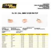 CAMPRO Palle 355&quot; 9MM 121gr RN FCP (500pz)