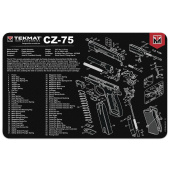 TEKMAT CZ 75  Gun Cleaning Mat Tappetino Pulizia armi con esploso #R17-CZ75