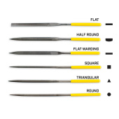 OTIS PRO+ Gunsmithing File Set of Assorted Files (6 pieces)
