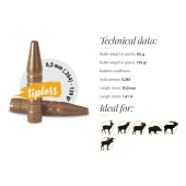 FOX Palle Classic Hunter 6.5mm (.264) 139gr HP (50pz)