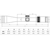 GECO Cannocchiale 6-24x50 Reticolo R470 + GECOtrac
