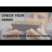 ARMANOV Ammo Checker Misurazione Altezza delle Cartucce con Coperchio 100rnd .38 Super Competition / .38 Super Auto