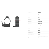 WARNE Maxima Attacco WEAVER Anelli 1&quot; Bassi con Leva #200LM