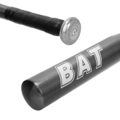 Mazza da Baseball in Alluminio : Nero : 64cm