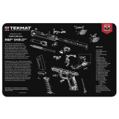 TEKMAT Smith & Wesson M&P Shield Gun Cleaning Mat Weapon Cleaning Mat with Exploded View #R17-SW-MP-SHIELD