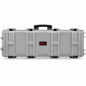 NUPROL Hartschalen-Waffenfutteral Breit Wave 110cm Grau