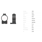 WARNE Attacco Fisso per CZ 527 Anelli 30mm Medi #14B1