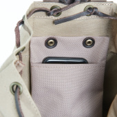 SCHMARDA Schnerferle Sand Linen and Leather Bag 30cm x 45cm