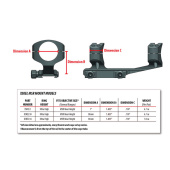 WARNE AR Attacco SKELETON-XTENDED Anelli 1&quot; Nero #XSKEL1TW 