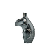 S&W Guance in Legno K/L Round Silverblack with Silver Medallions