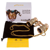 LEVENHUK Binocolo da teatro Broadway 325F (con luce LED e cordoncino da collo) - Oro #28818